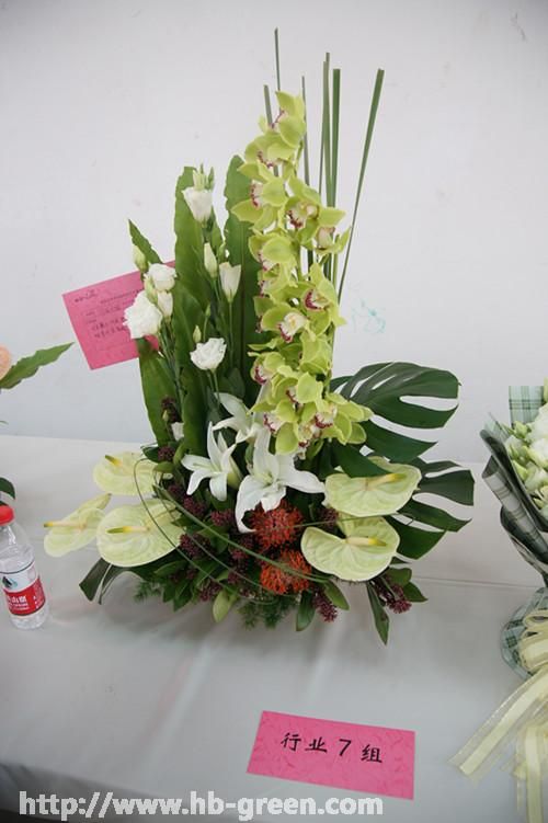 图片报道:插花花艺大赛作品_新闻网_湖北生态